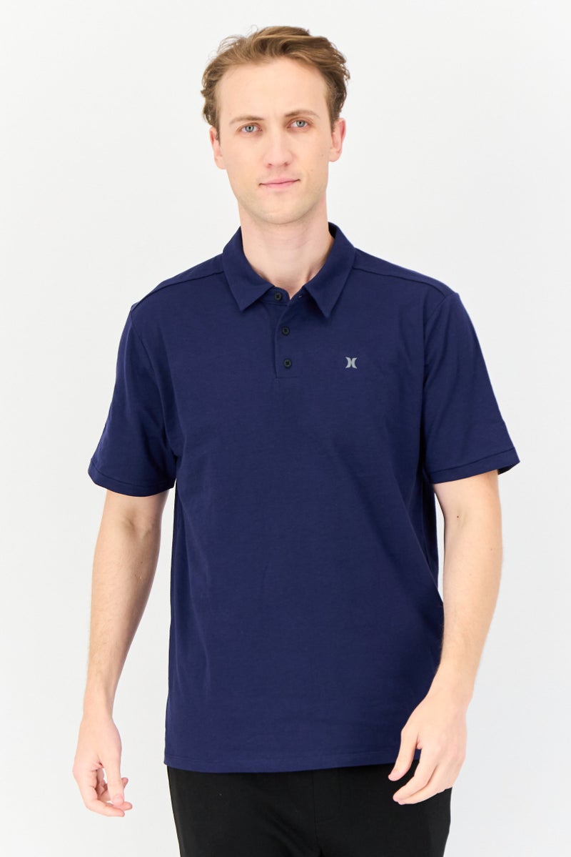 Hurley Men Sportswear Fit Short Sleeve Outdoor Polo Shirt, Navy  - Image 1