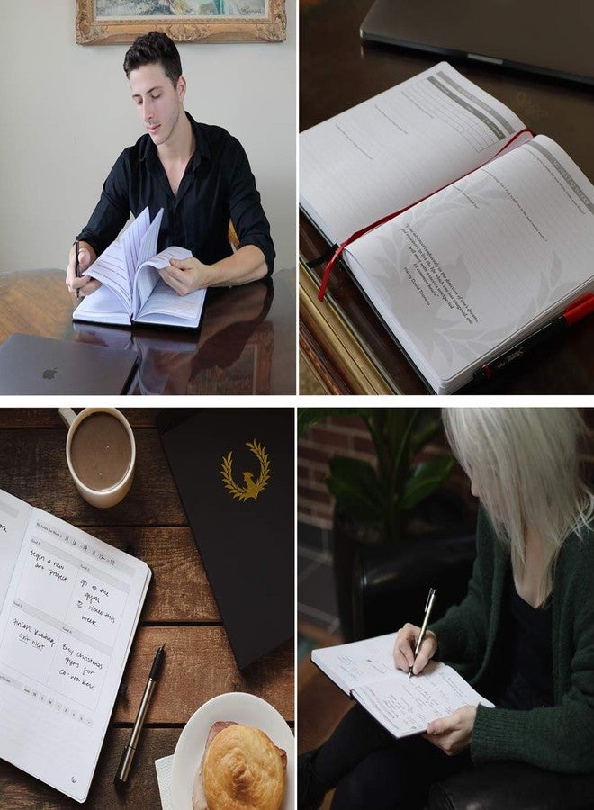 Phoenix Planner The Phoenix Journal - Best Daily Goal Planner, Organizer, & Calendar for Goal Setting, Gratitude, Happiness, & Productivity - Vision Board & Habit Tracking - 12 Weeks, Undated, Hardcover (Pink) - Image 3