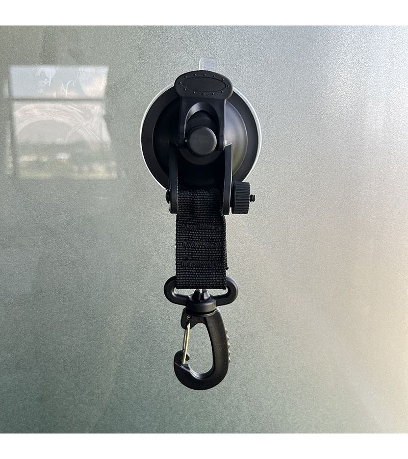 Set Of 4 Strong Suction Cup Hooks Black Multi Functional Pp Material For Outdoor Camping Car Tents Camping Canopies And Home Use Safety Lock - Image 5