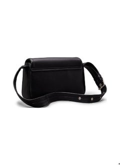 Calvin Klein Jeans Women's Block East-West Flap Shoulder Bag - Faux Leather, Black  - Image 3