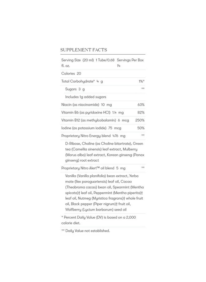 Young Living Ningxia Nitro Cognitive Fitness 14 Tubes Of 0.68Fl Oz (20Ml) Mental Fitness Boost Optimize Performance Wolfberry Drink Infused With Essential Oils Dribose Korean Ginseng.  - Image 2