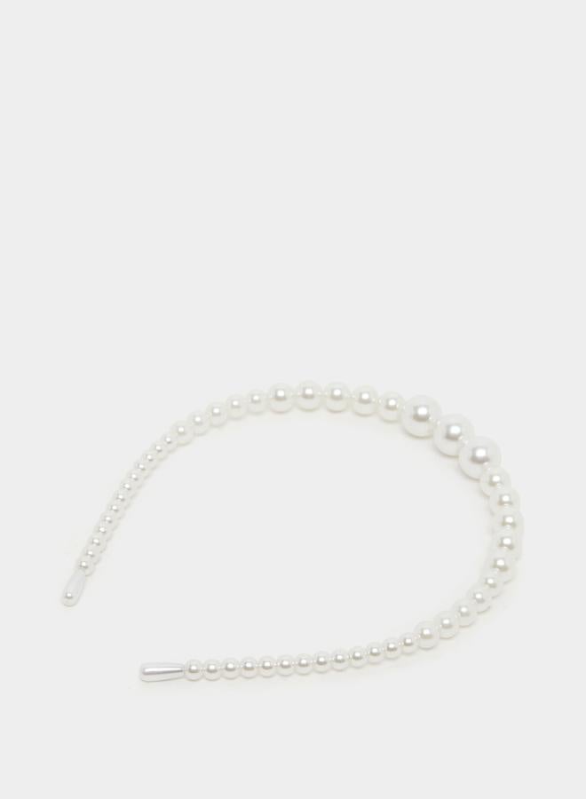 Styli Faux Pearl Headband  - Image 2