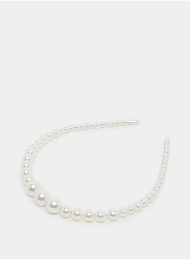 Styli Faux Pearl Headband