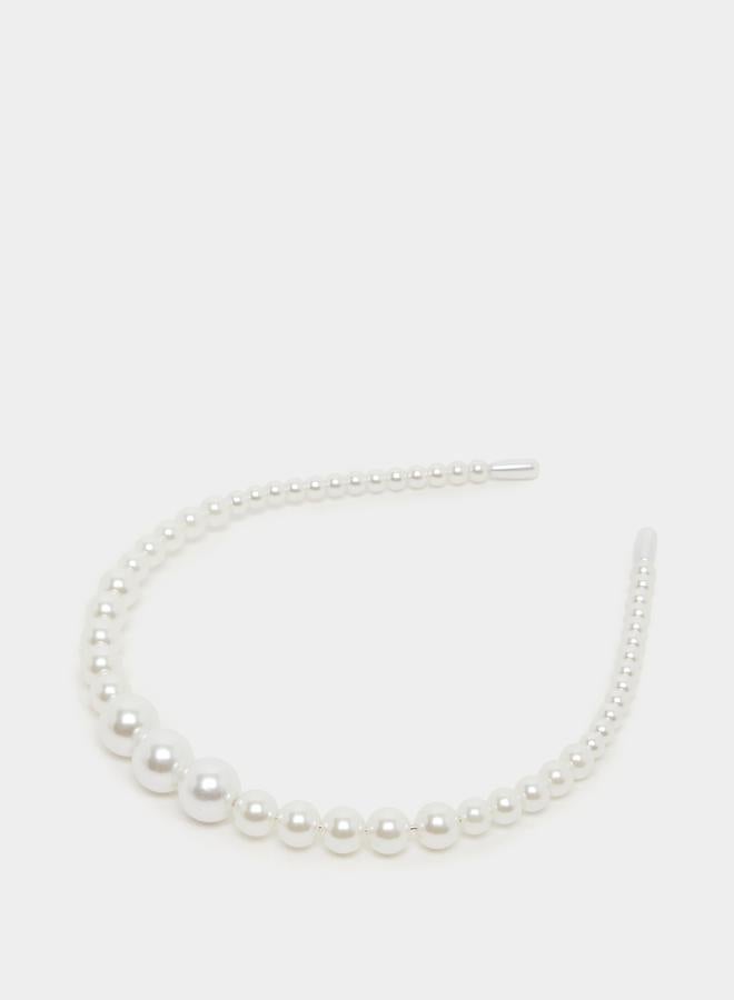 Styli Faux Pearl Headband  - Image 1