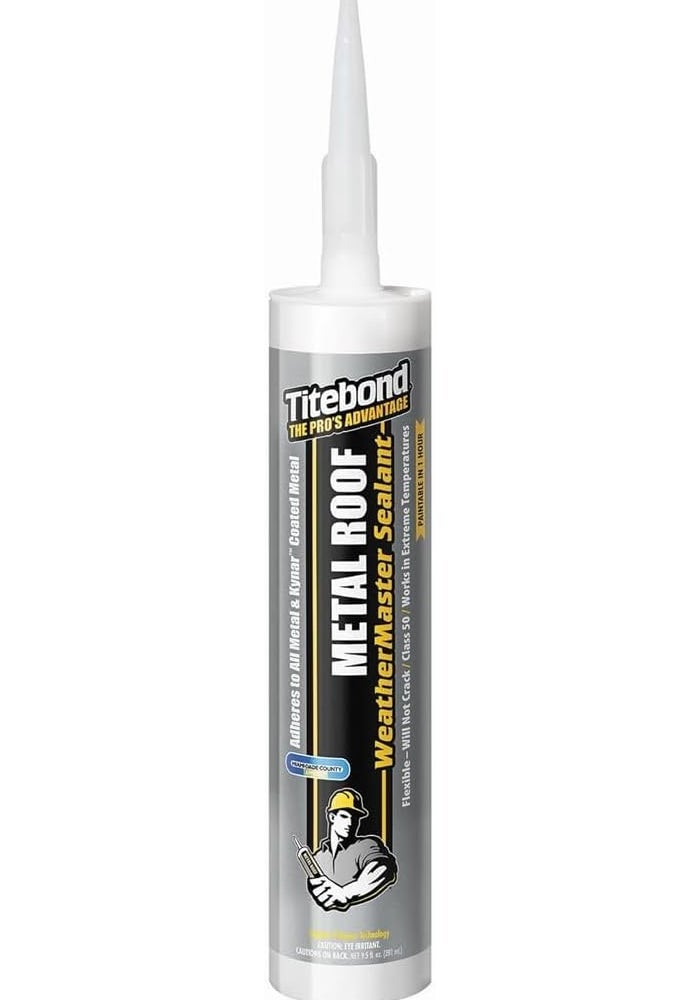 Titebond WeatherMaster Metal Roof Sealant - Advanced Polymer, Gray, 10.1 oz - Image 1