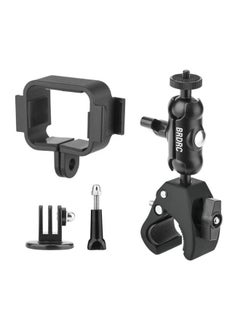 BRDRC Applicable To Dajiang OSMO POCKET 3 Protective Frame Double Cold Shoe Adapter Clip Expansion Base Accessories-Color:Double Cold Boots Adapter Frame + Bicycle Bracket (2-piece Set)