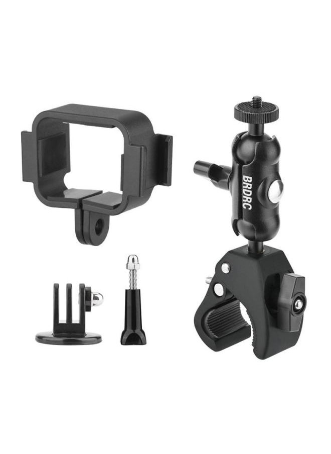 Generic BRDRC Applicable To Dajiang OSMO POCKET 3 Protective Frame Double Cold Shoe Adapter Clip Expansion Base Accessories-Color:Double Cold Boots Adapter Frame + Bicycle Bracket (2-piece Set)  - Image 1