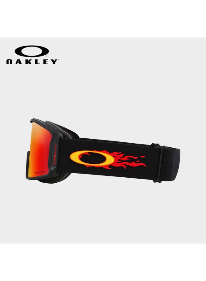 OAKLEY Oakley Ski Goggles, Spectrum Smart Lenses, Outdoor Double-layer Anti-fog Wide-view Cylindrical Snow Goggles, Protective Eyewear, 0oo7070-g8 - Image 4