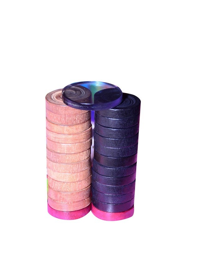 SLNDOKTG sagar Wooden Carrom Coins -Set of 25 Pieces - Image 4