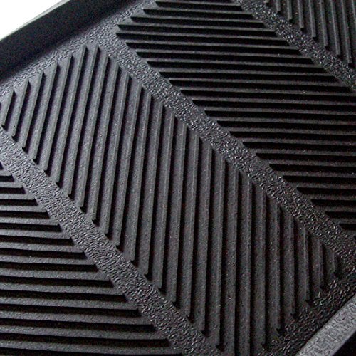 Atmah Rubber Boot Tray Mat 40x60 cm Black | Waterproof Non Slip Multi Purpose Floor Mat for Indoor Outdoor Shoes Plants Pet Feeding - Image 3