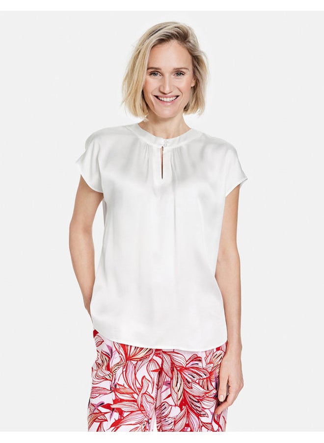 GERRY WEBER - Blouse top with a button-fastening neckline - Image 1
