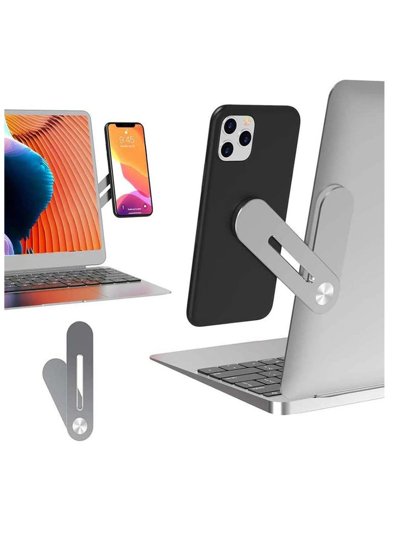 Captaintech Laptop Extension Phone Holder, Phone Mount, Side Mount Clip, Adjustable Foldable Screen Monitor Extender, Rotatable Angle Adjustment, Computer Extension Bracket, for Tablet Computer Phone - Image 1