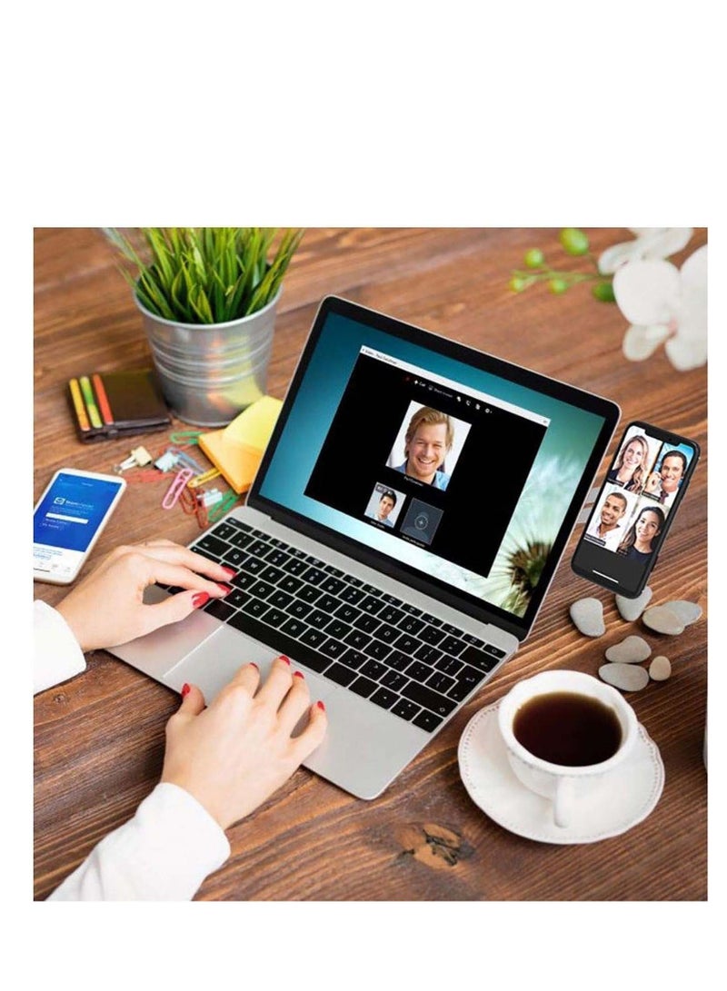 Captaintech Laptop Extension Phone Holder, Phone Mount, Side Mount Clip, Adjustable Foldable Screen Monitor Extender, Rotatable Angle Adjustment, Computer Extension Bracket, for Tablet Computer Phone - Image 3