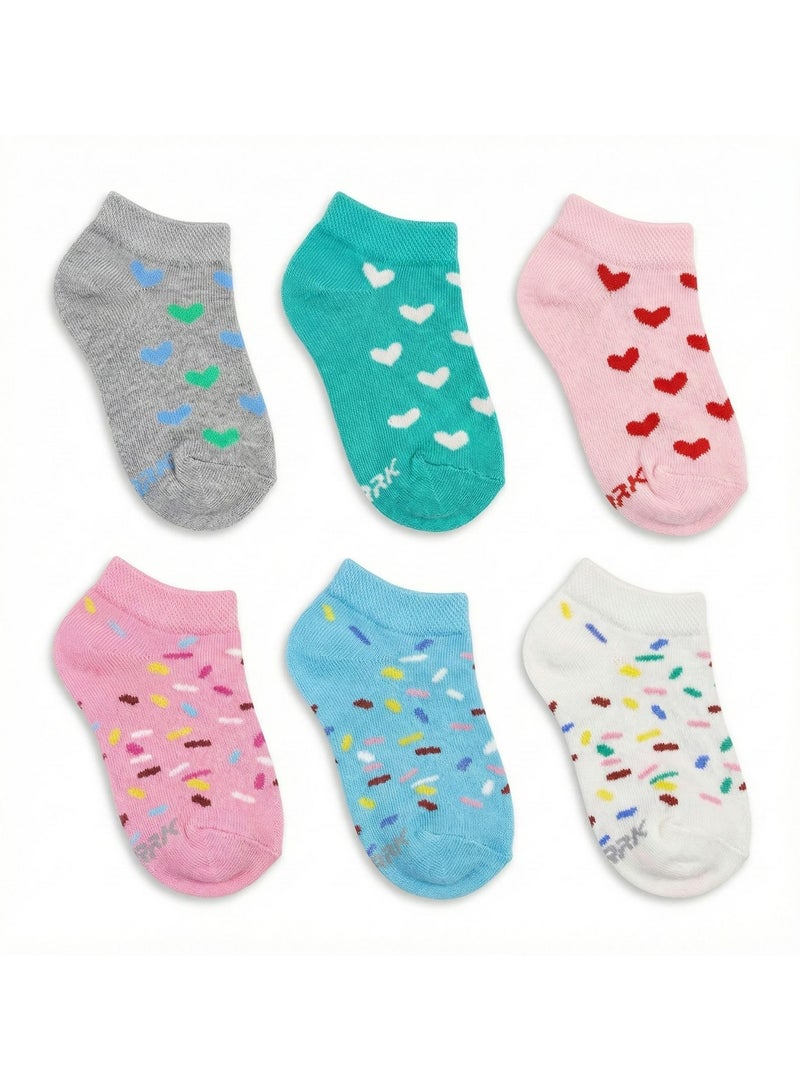 شارك باك يحتوي علي 6 قطع شراب سوكت قطن مطبوع بناتي - Image 1