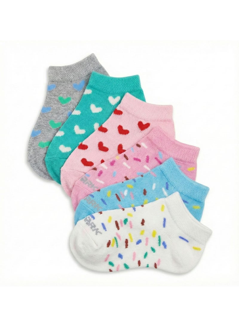 شارك باك يحتوي علي 6 قطع شراب سوكت قطن مطبوع بناتي - Image 2