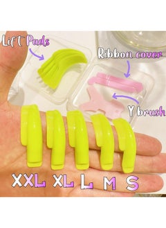 ICONSIAM Japanese Lash Lift Rods Cat Eye Lifting Shields Silicone Eyelash Perm Rod No Glue On Eyelid 5 Size Bright Pads For All Eyelashes Soft Lami Perm Roller Lift Lashes J Curl Extension Look Smooth Pad  - Image 3