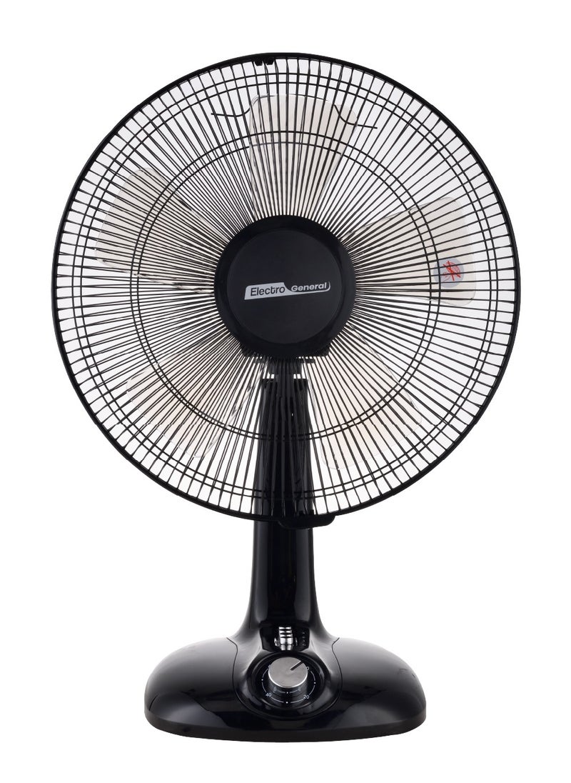 Electro General - Table Fan 60 W16 inch (40cm), Full Copper Motor (74*18mm), Five AS Blades, Three Speed ​​Control, 1 Hour Timer, Black, Without Remote Control FTB-B632 - Image 1