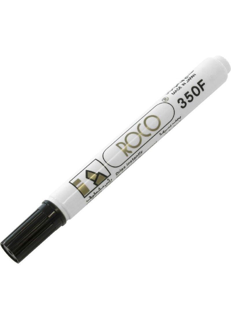 ROCO 350F Paint Marker – Permanent Oil-Based Marker Pen for Metal, Glass, Plastic, Wood & More – Made in Japan(Pack of 5)Black - Image 3