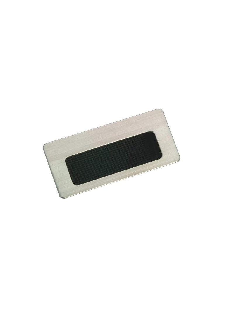 Drawer Pull Square Stainless Steel Flush Recessed Handle Furniture Black Bottom Box Cabinet Kitchen Concealed Handle 86mmX39mm - Image 2
