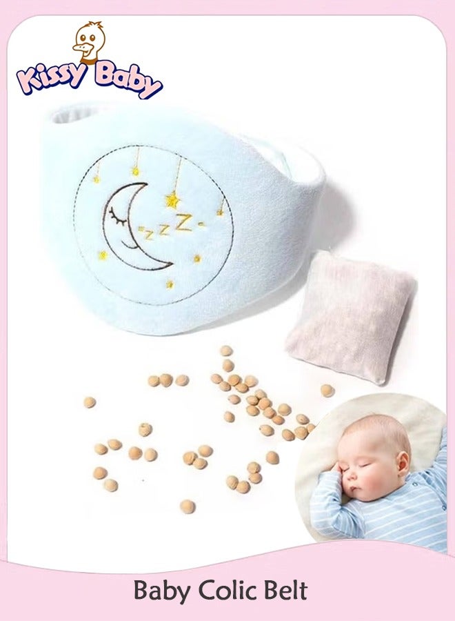 قبلة طفل Baby Cherry Core مملوءة Baby Colic Belt لتخفيف الغازات - الأصلي الإسباني التصنيع الأزرق - Image 1