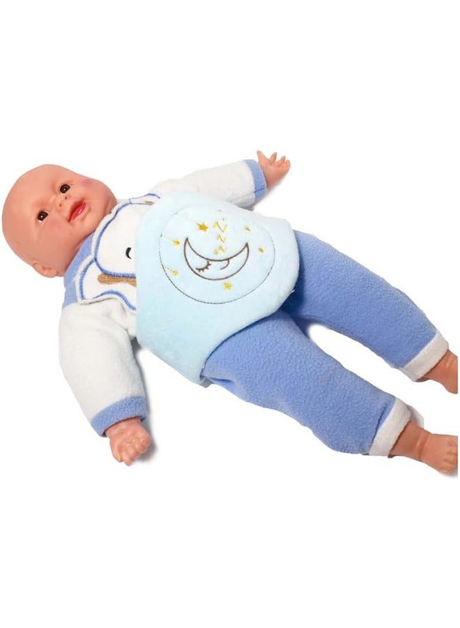 قبلة طفل Baby Cherry Core مملوءة Baby Colic Belt لتخفيف الغازات - الأصلي الإسباني التصنيع الأزرق - Image 3