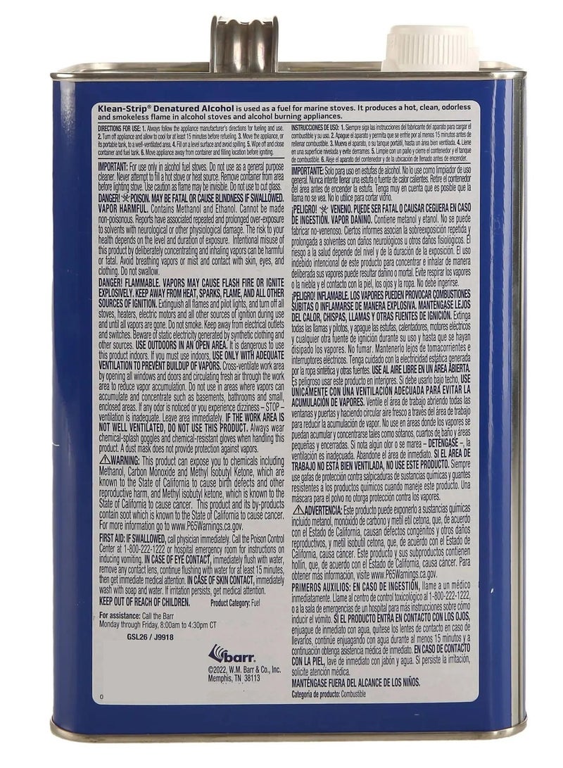 Klean Strip Fuel Denatured Alcohol 946 ML - Image 2