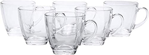 Home-Cart Glass Tea and Coffee Cup Set-6 Pieces, Transparent, 140 ml - Image 4