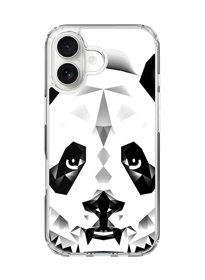 Stylizedd Classic Clear MagSafe Case for iPhone 17 , Hybrid Soft Case Flexible Edges Anti Drop TPU PC Gel Thin Transparent Cover [ Designed for iPhone 17 ] - Poly Panda Full Print