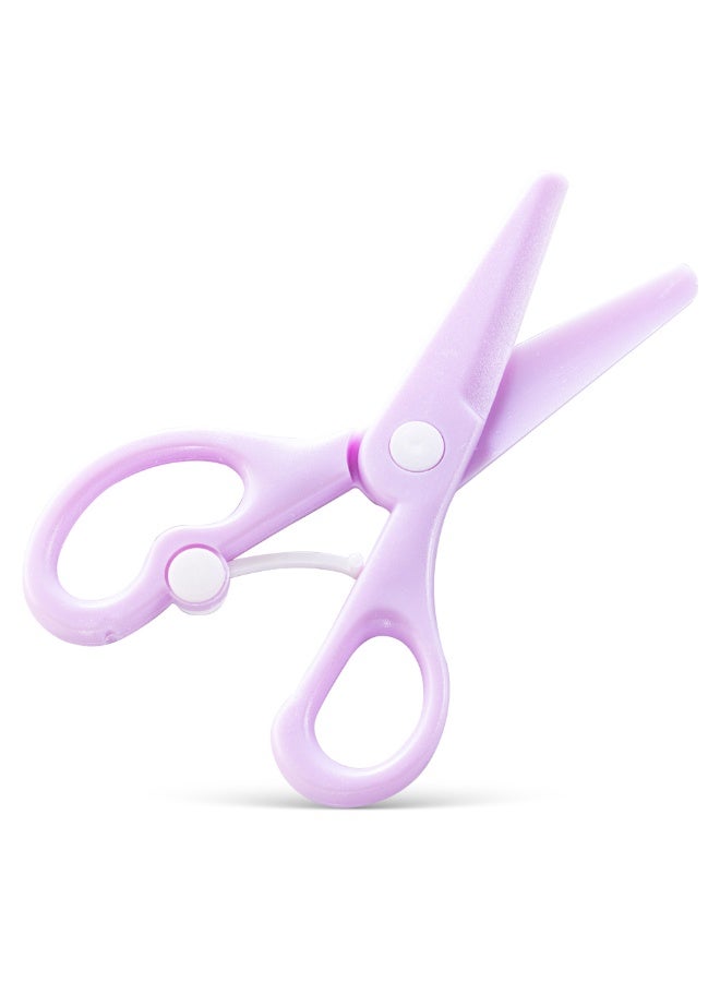Eazy Kids School Scissors for Kids w/ Lock– Purple - Image 1
