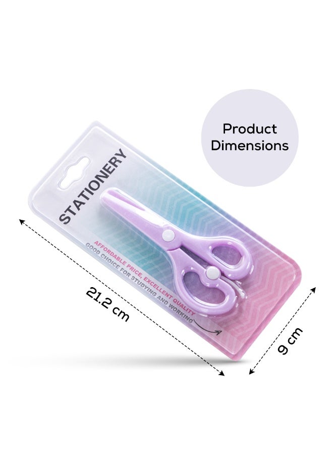 Eazy Kids School Scissors for Kids w/ Lock– Purple - Image 5