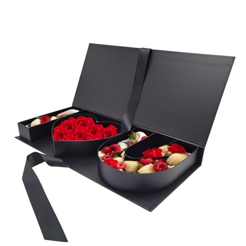 WENPACK Empty I Love You Cardboard Letter Fillable Paper Gift Box Flower Chocolate Packaging (DarkBlack) - Image 1