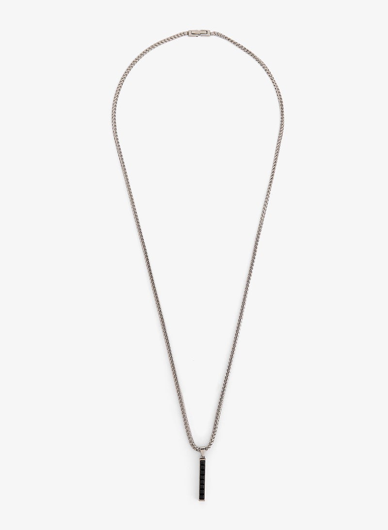 GUESS Eclipse Noir Non-Logo Necklace - Image 1