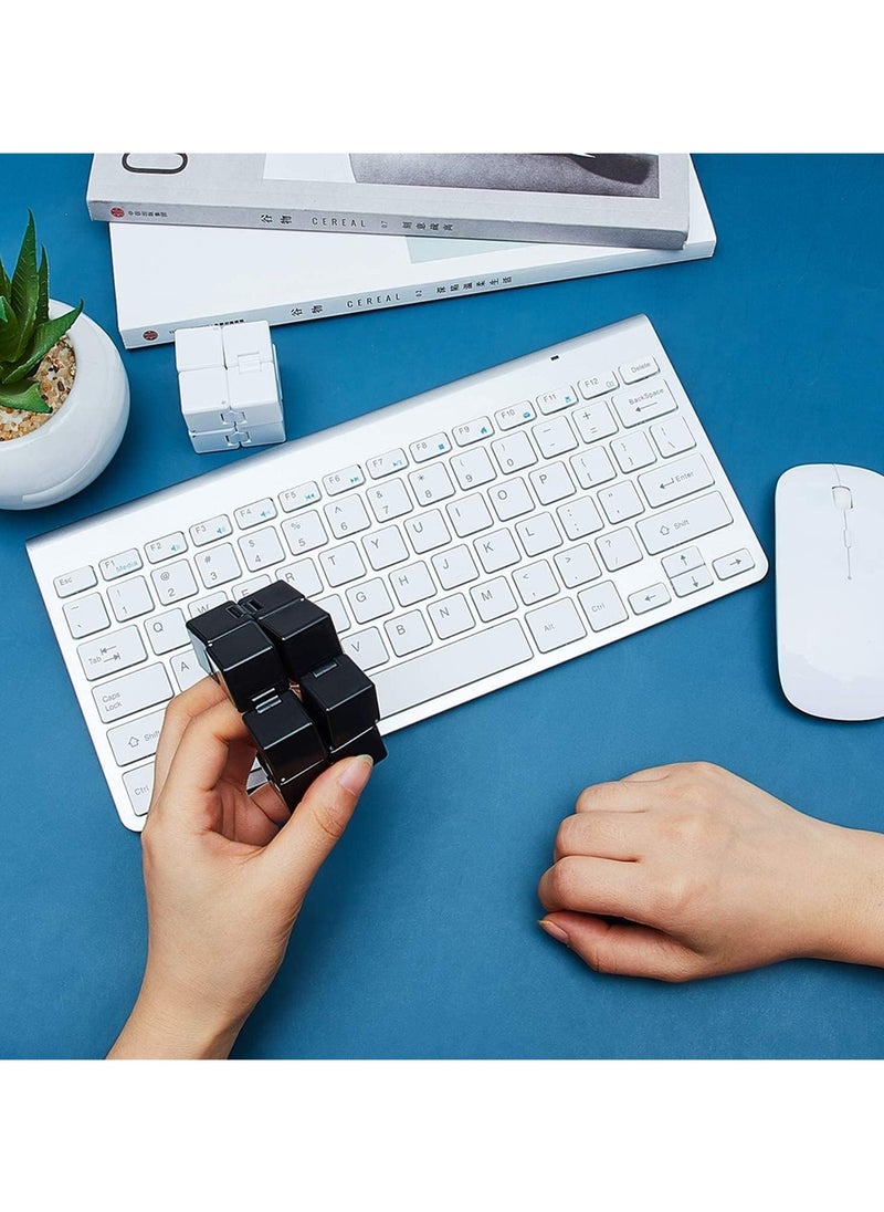 Mr. Penda - 2 Pack Infinity Cube Fidget Toy, Portable Desk Toy for Teens and Adults, Cool Mini Gadget for Fun and Relaxation, Unique Idea That Is Light on the Fingers and Hands - Image 1