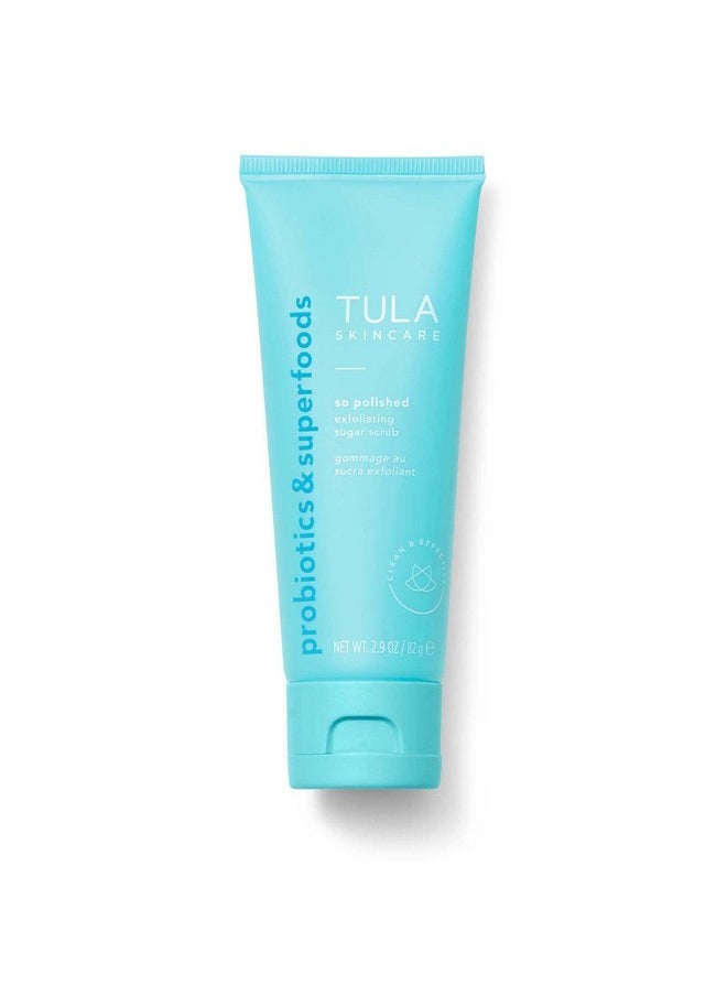 TULA Ula Skin Care So Polished Exfoliating Sugar Scrub ; Face Scrub Gently Exfoliates With Sugar Papaya And Probiotic Extracts For A Softer And Radiantlooking Complexion ; 2.9 Oz.  - Image 1