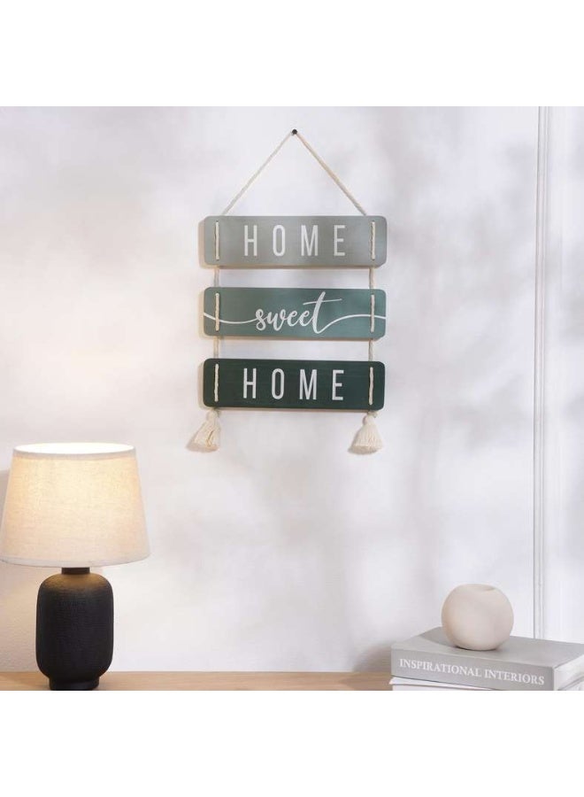 Pan Home Home Sweet Home Wall Hanging - Green - Image 1