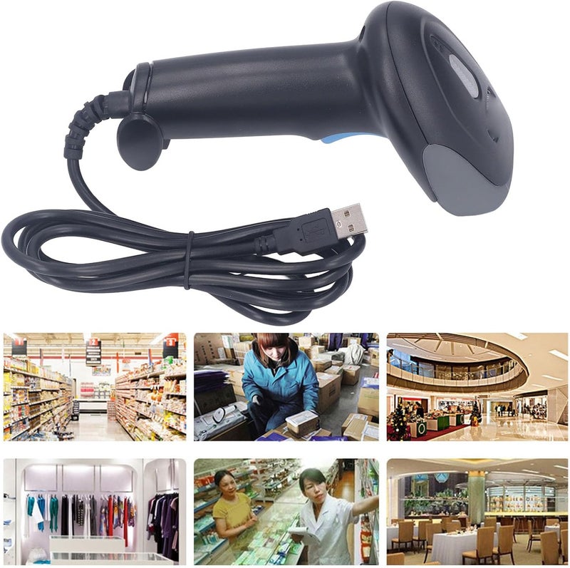 Karlak Handheld Wired 2D QR Barcode Scanner Compact for Various Scenarios ABS Shell for Logistics Express Delivery - Image 4