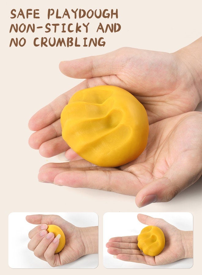 Forthcan Kids Play Dough Set, 24 Colors Wheat-Based Clay in Separate Containers, Safe Modeling Dough for Creative DIY Crafts, Fun Educational Toy for Boys & Girls Age 3+, Non-Toxic Soft Clay - Image 4