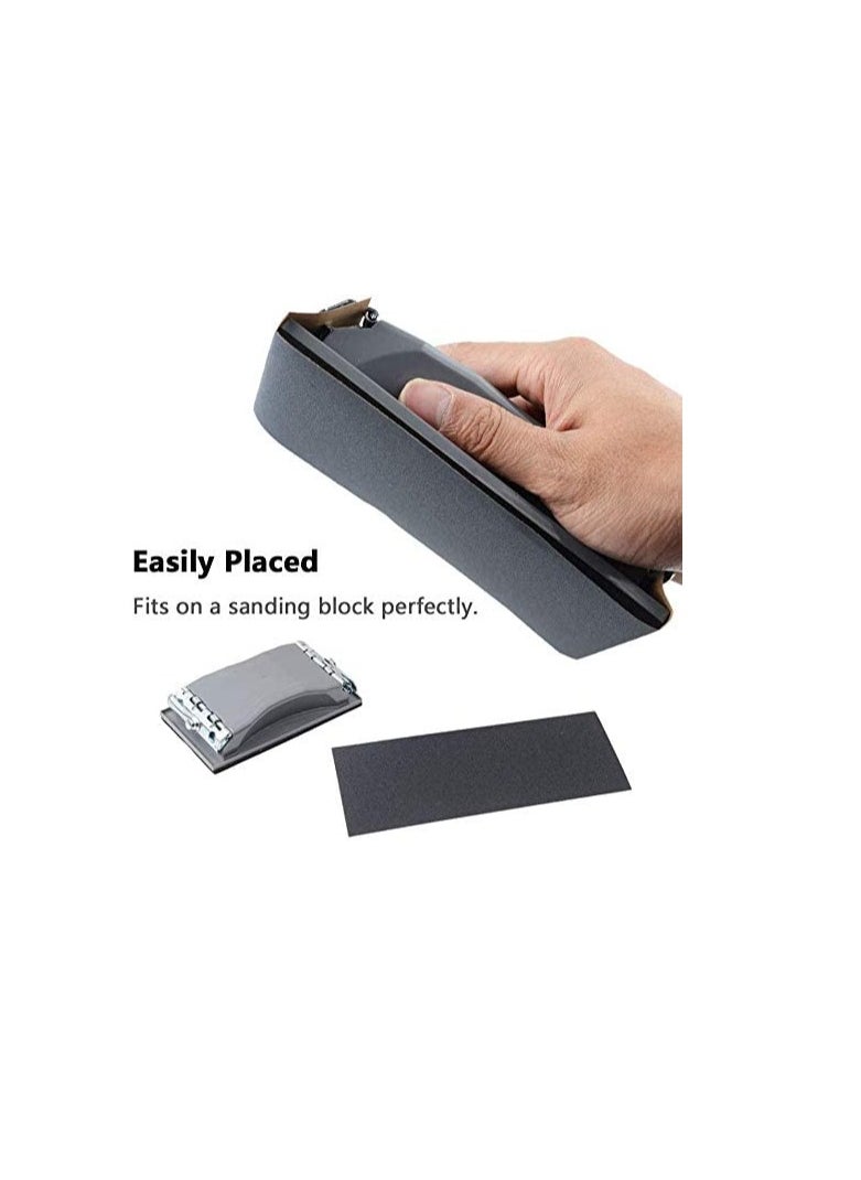 MJZ 36 Sheets Sandpaper, Premium Wet Dry Waterproof Sand Paper, 400 to 3000 Assorted Grit Sanding Paper for Wood Furniture Finishing, Metal Sanding and Automotive Polishing  - Image 3