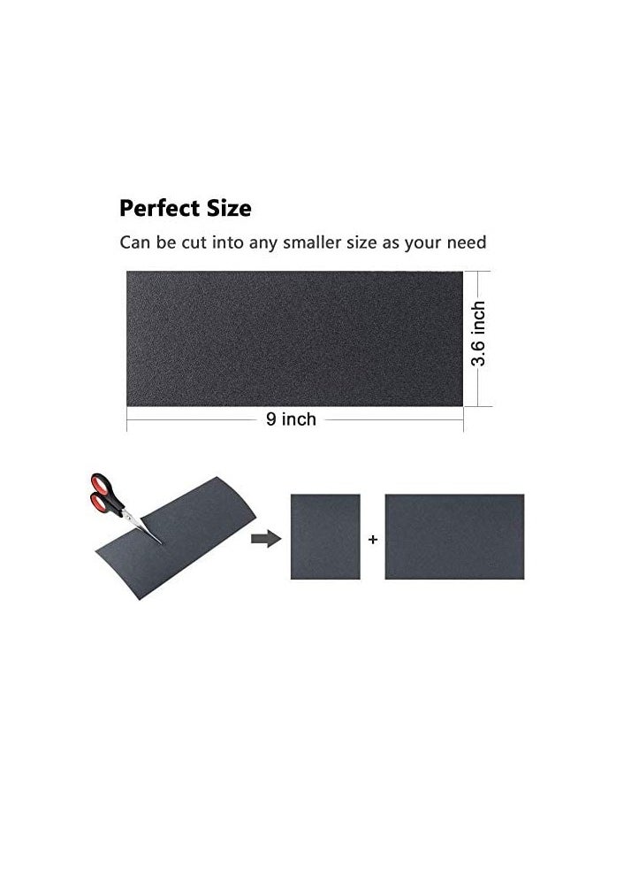 MJZ 36 Sheets Sandpaper, Premium Wet Dry Waterproof Sand Paper, 400 to 3000 Assorted Grit Sanding Paper for Wood Furniture Finishing, Metal Sanding and Automotive Polishing  - Image 4