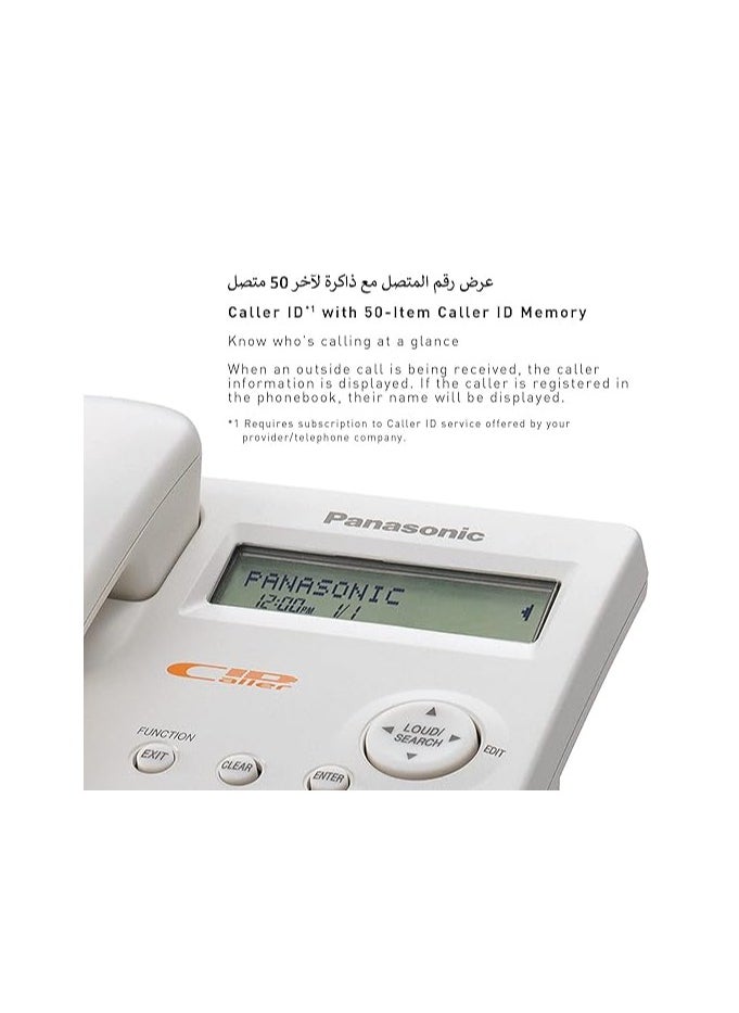 Panasonic Panasonic KX-TSC11FX Corded Telephone - White  - Image 5