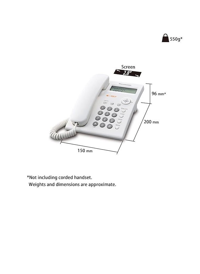 Panasonic Panasonic KX-TSC11FX Corded Telephone - White  - Image 2