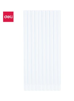 Deli Deli Genius EA29812 STICK UP Hot Melt Glue Sticks, φ7mm x 15cm, Transparent EVA, High Bonding Strength, 10PCS  - Image 1