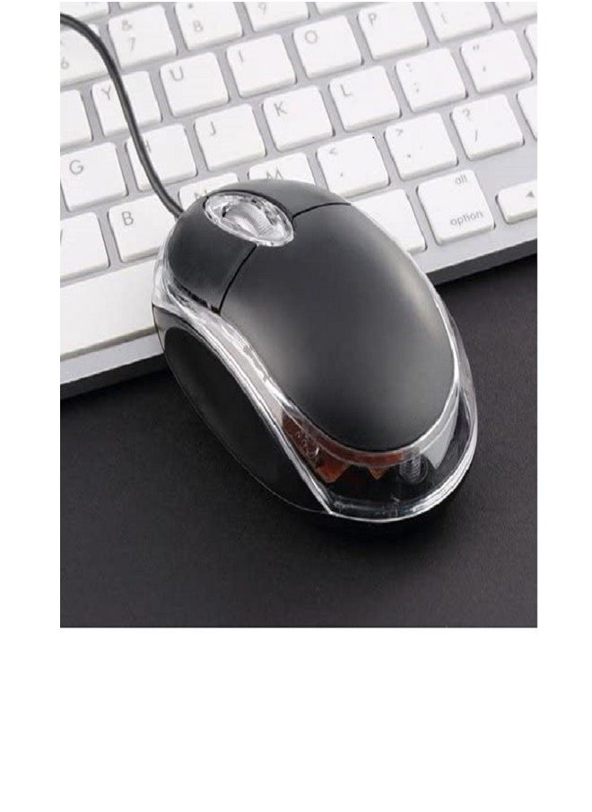 Wired Optical Mouse 11.7x8.4x3.6cm Black
