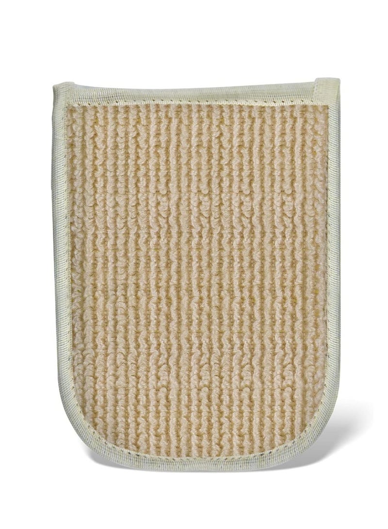 Lamina Natural Sponge Bath Glove, Natural Exfoliating Glove, Premium Quality Natural Bath Loofah with Loofah Pads for All-Around Body Cleaning and Body Care.  - Image 3