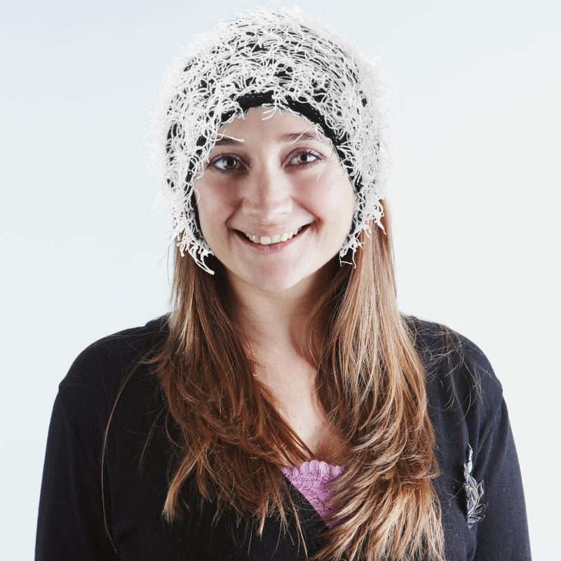Womens Warm White Wool Knit Beanie Hat Cozy Winter Skull Cap - Image 4