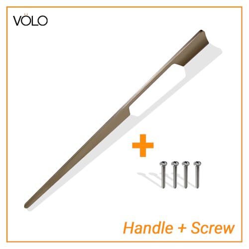 VOLO Aluminium Wardrobe Handle – Elegant Pull Handle for Wardrobe Doors, Cabinet Doors, and Drawers in Kitchen, Office, and Bedroom (Pack of 2 Pieces) (SAC-40 Satin 24 Inch (600mm)) - Image 5