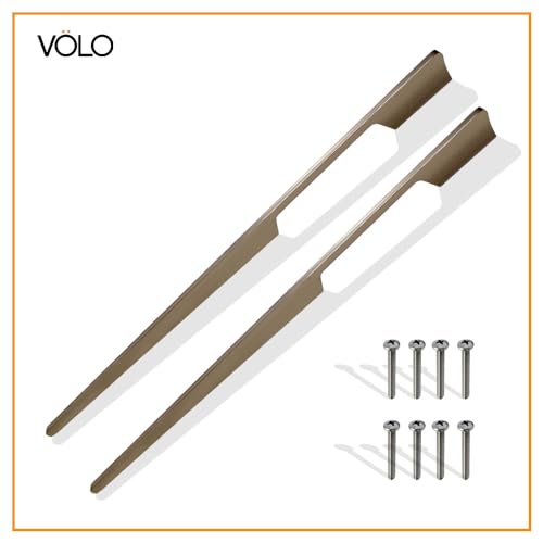 VOLO Aluminium Wardrobe Handle – Elegant Pull Handle for Wardrobe Doors, Cabinet Doors, and Drawers in Kitchen, Office, and Bedroom (Pack of 2 Pieces) (SAC-40 Satin 24 Inch (600mm)) - Image 4