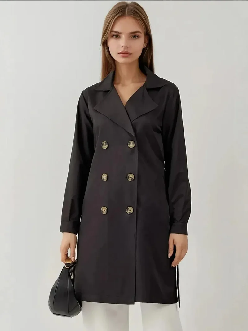 BDART Double Breasted Elastic Trench Coat