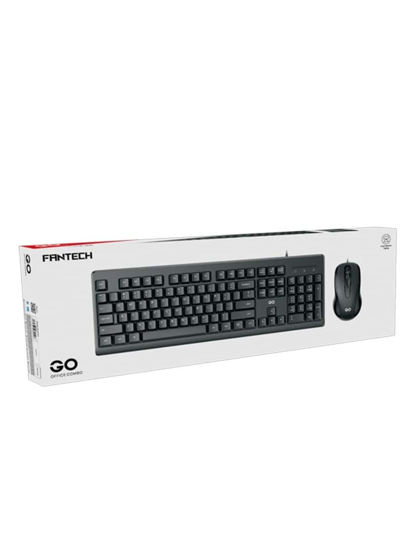 KM103 USB Wired Keyboard And Mouse Compo Black