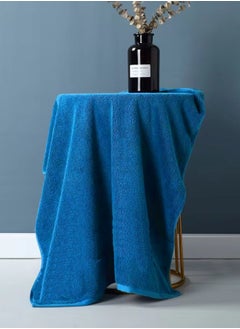 MAXQON Pack Of 4 - Bath Towel - 100% Cotton 600 GSM Large Size (70x140cm) Highly Absorbent And Super Durable , Color Blue  - Image 2